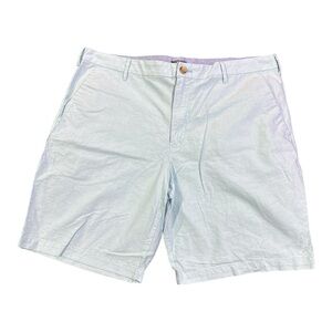 Izod Men's Sky Blue Flat Front Shorts with Four Pockets Size 38